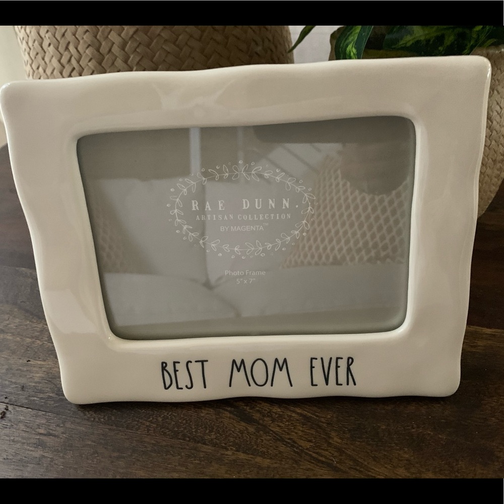 rae dunn Best Mom Ever 5x7 Frame
